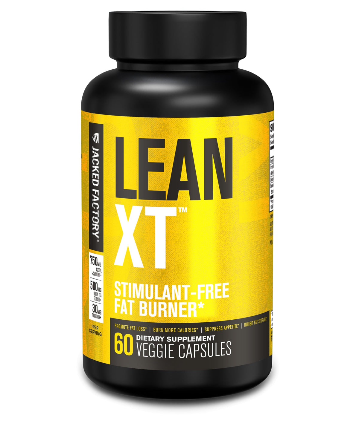 Jacked Factory Lean-XT Caffeine Free Fat Burner - 60 Capsules