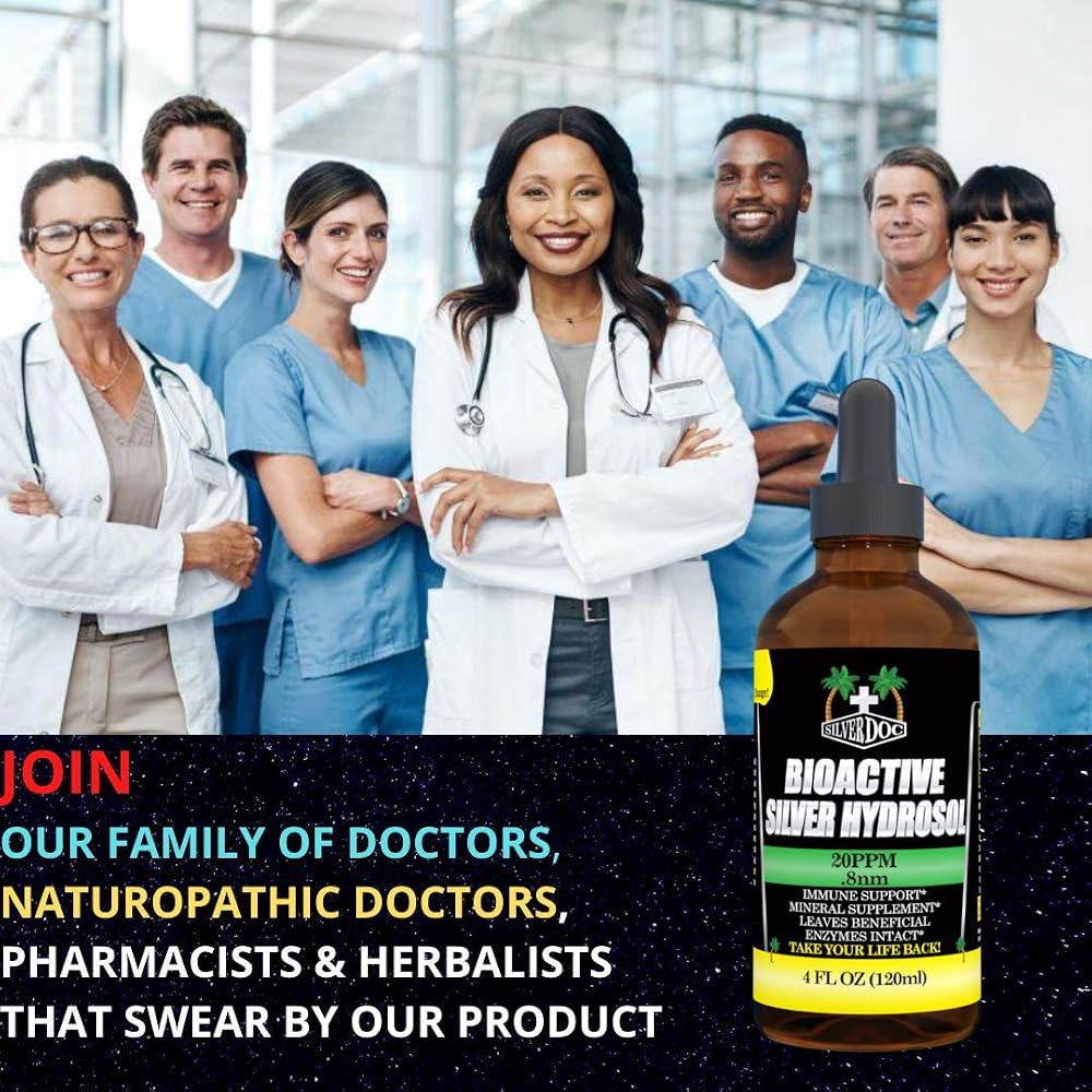 Silver Doc Colloidal Silver Hydrosol Drops - 8 Fl Oz - image 2
