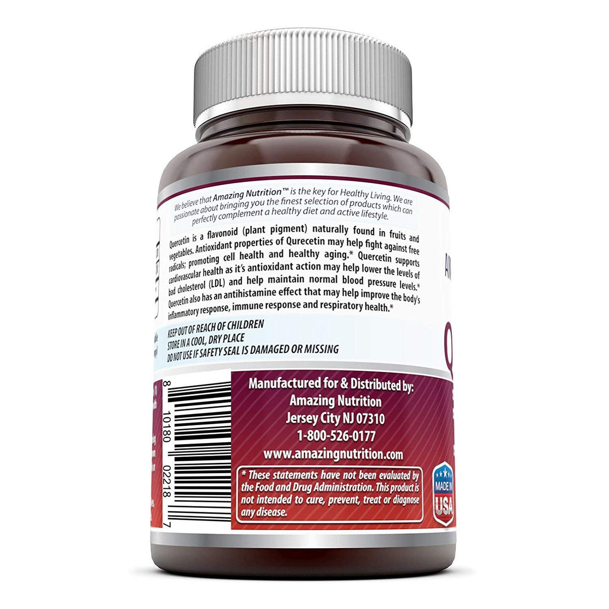 Amazing Formulas Quercetin 500 mg - 120 Vegetarian Capsules - image 3