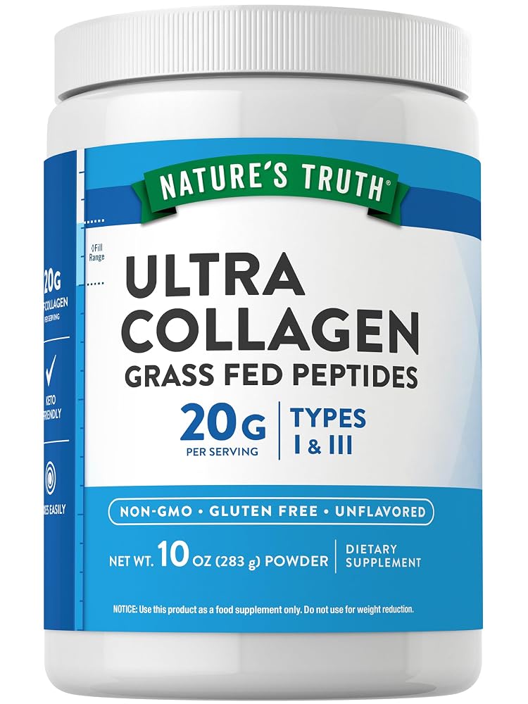 Nature's Truth Collagen Peptides Powder Unflavored Grass Fed - 10 oz