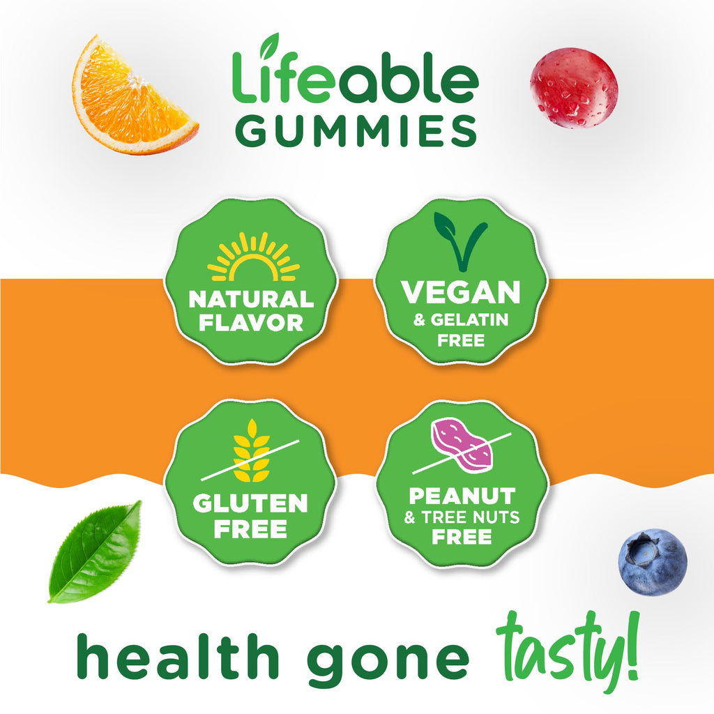 Lifeable Pre Post Probiotic Gummies for Men 10 Billion - 90 Count - image 7