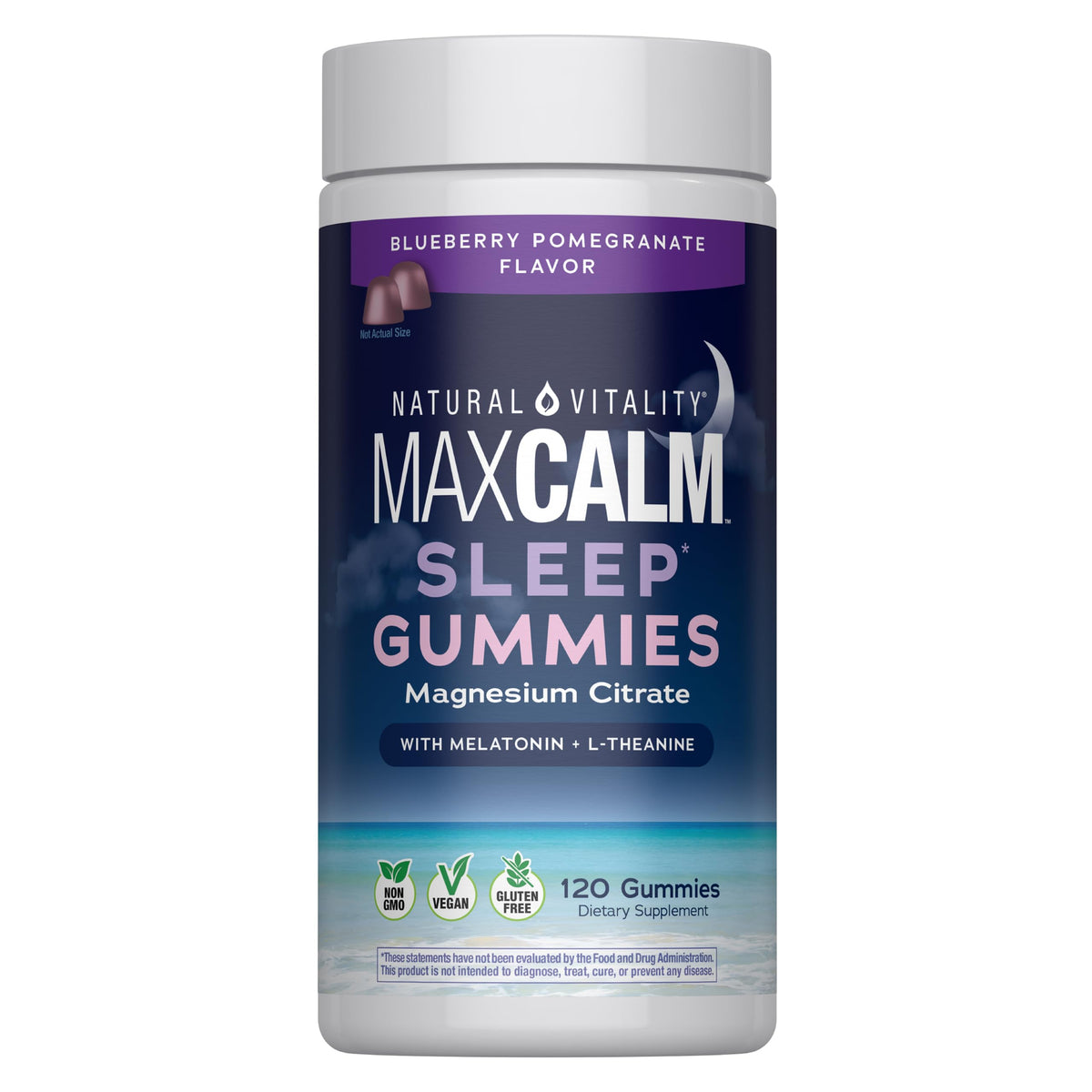 Natural Vitality Sleep Gummies with Magnesium, Melatonin & L-Theanine