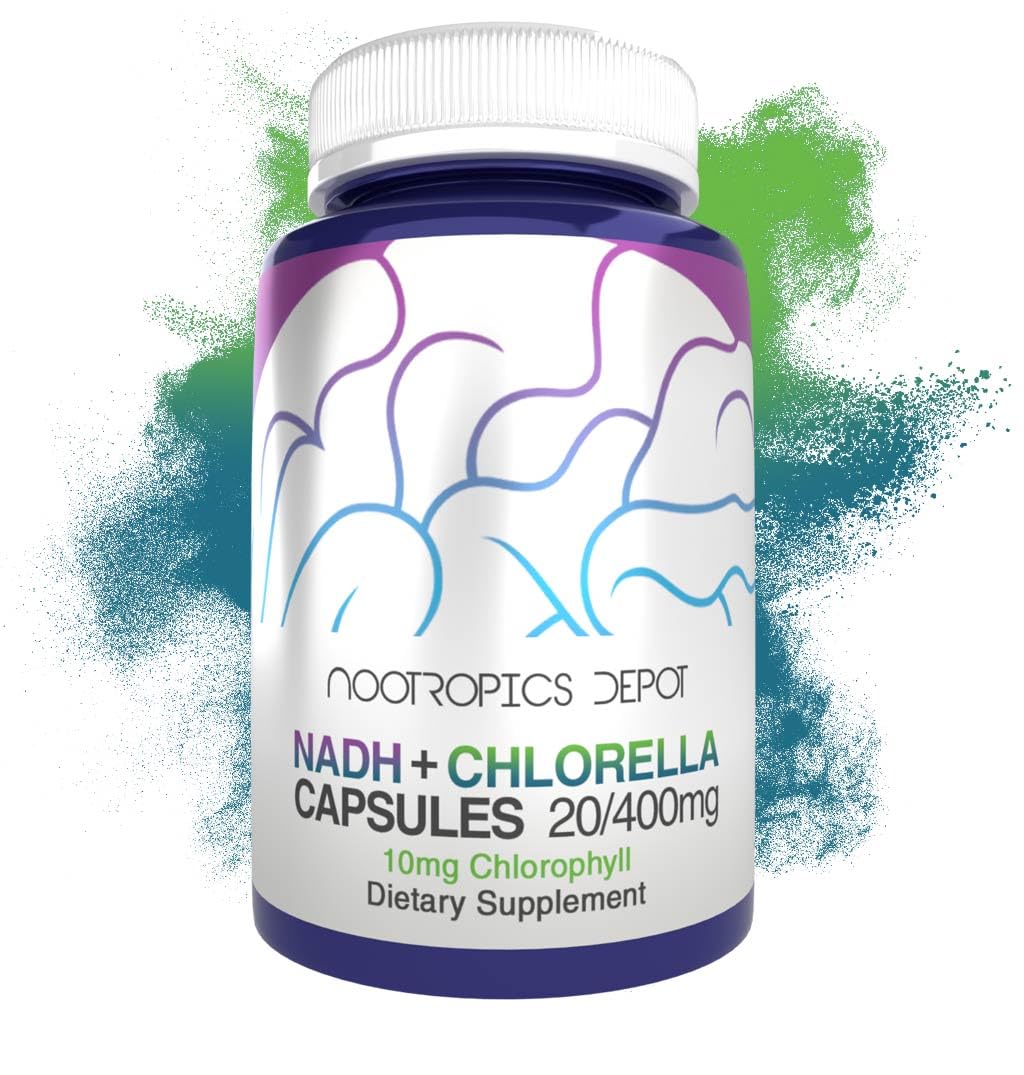 Nootropics Depot NADH + Chlorella Capsules