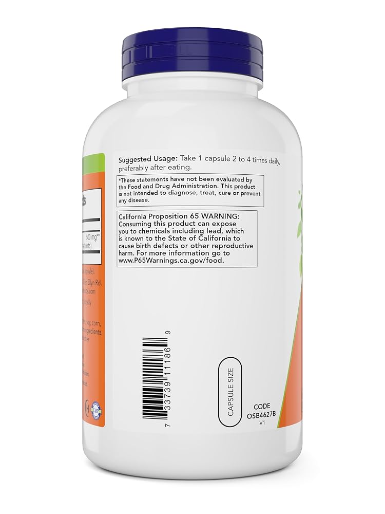 Now Supplements, Cayenne (Capsicum annuum) 500 mg, Herbal Support