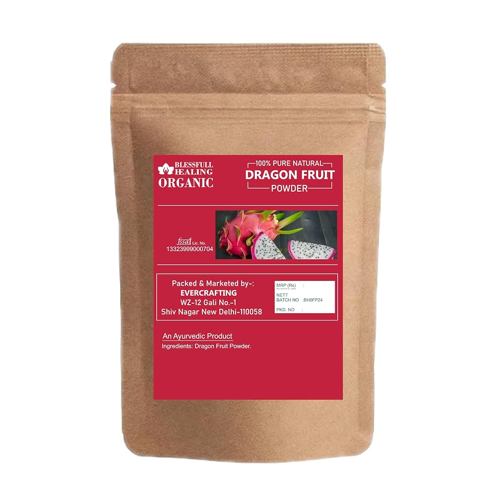 Blessfull Healing Organic Dragon Fruit Powder 100% Pure Natural 200