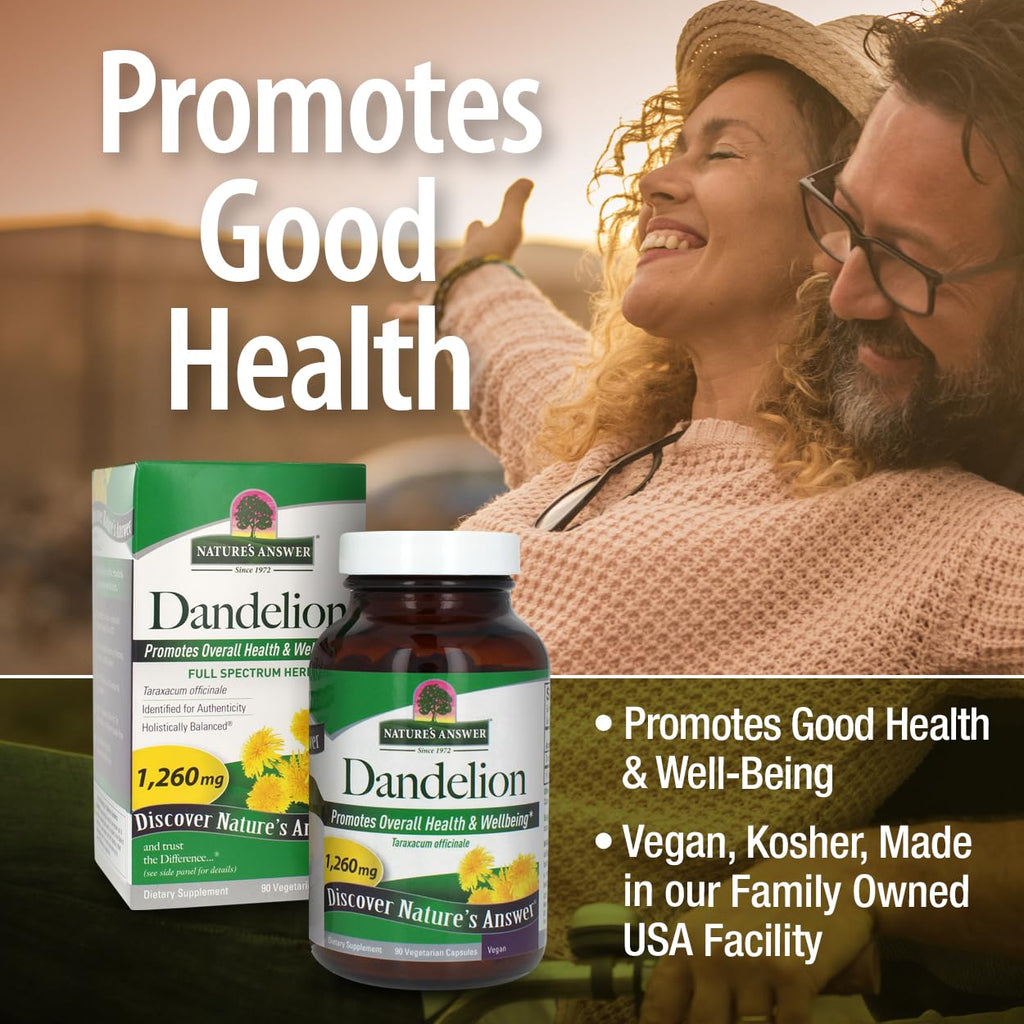 Nature's Answer Dandelion Root Liver Support - 90 Vegetarian Capsules - image 4
