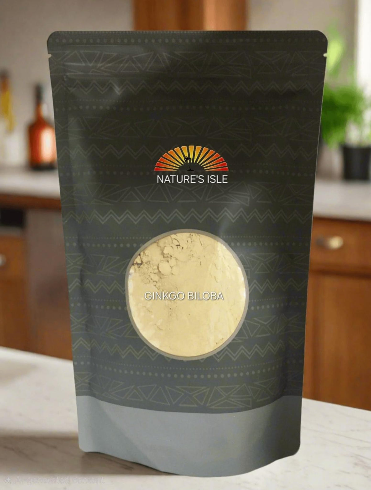 Herbal Island Ginkgo Biloba Leaf Powder 100% Natural - 2 lb - image 2