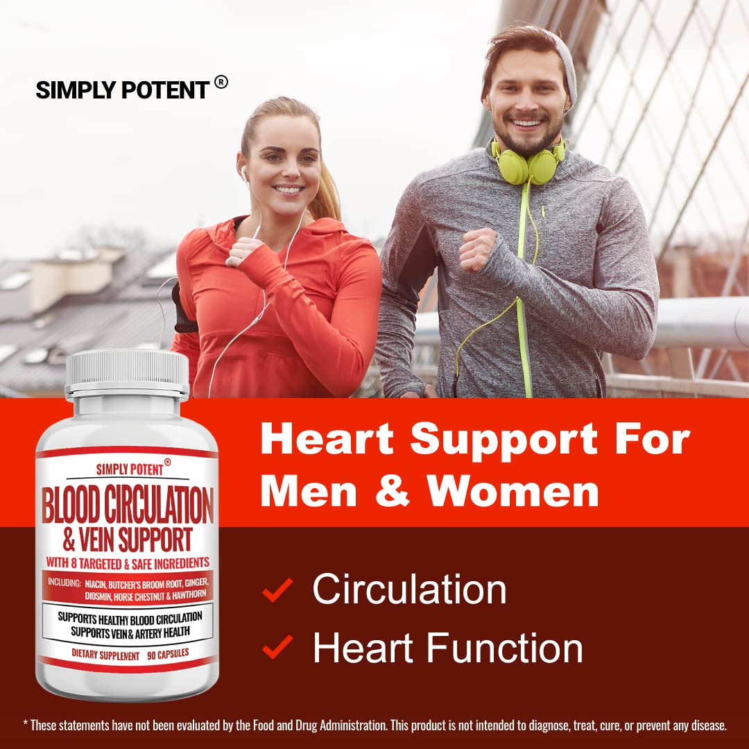 Simply Potent Blood Circulation & Vein Support - 90 Capsules - image 7