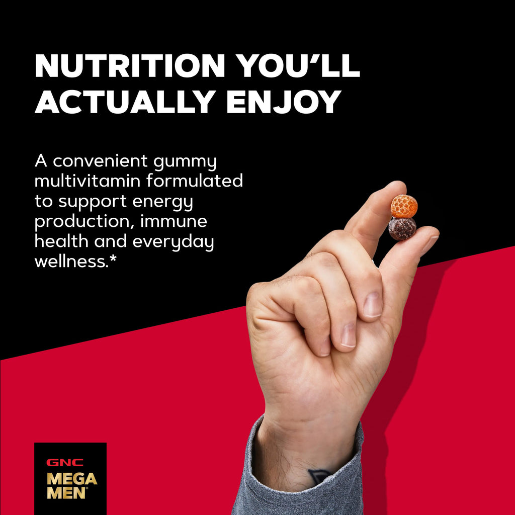GNC Mega Men Multivitamin Gummy Mixed Berry - 120 Count - image 4