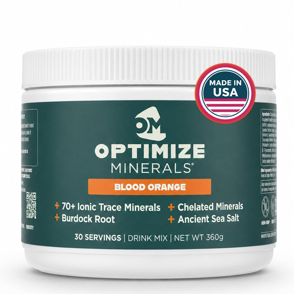 Optimize Minerals Trace Mineral Powder, Blood Orange - 30 Servings