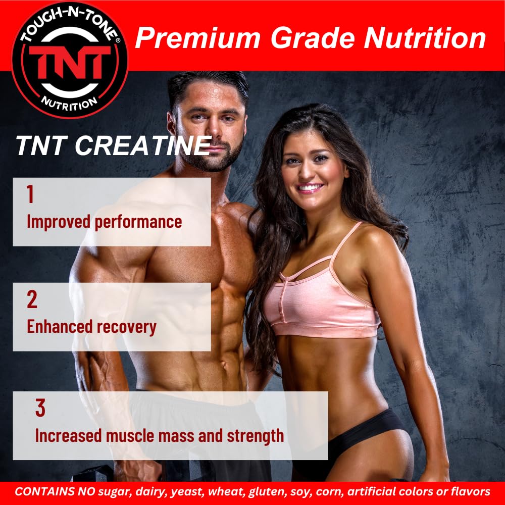 TOUGH-N-TONE 100% Pure Creatine Monohydrate Powder - 8.82 oz - image 5