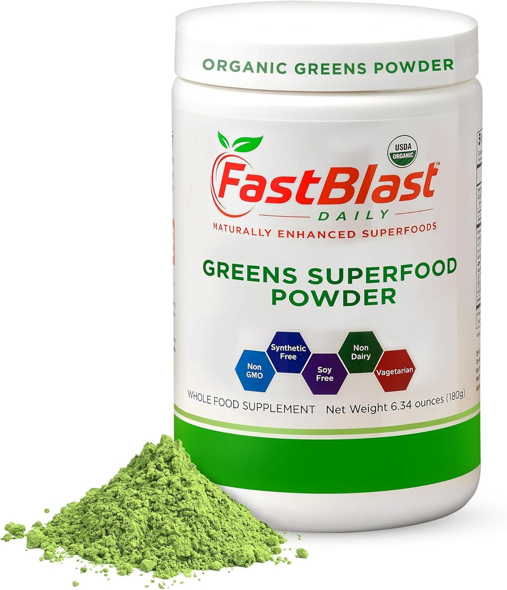 FastBlast Organic Super Greens Powder with Probiotics - 180g - image 9