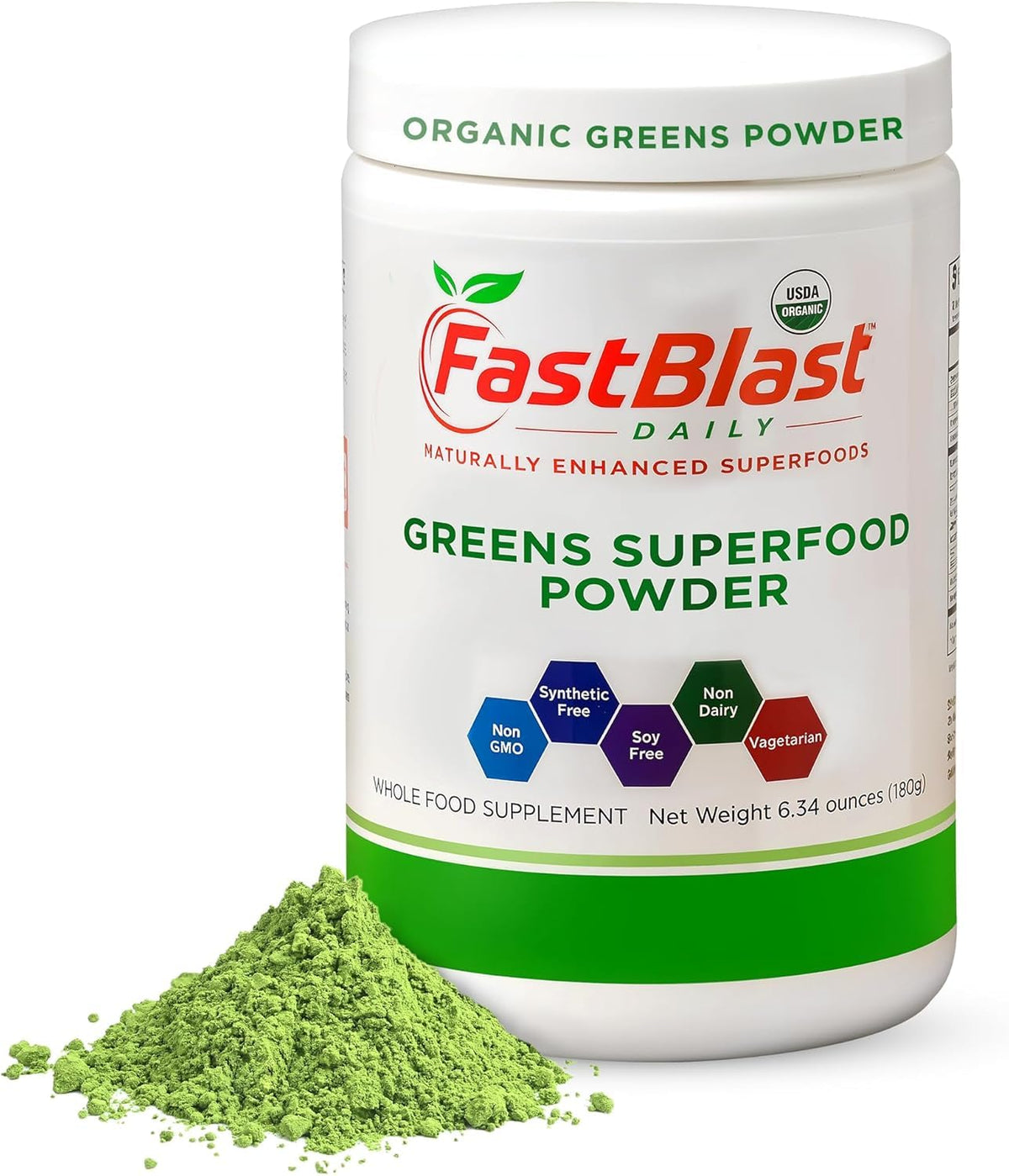 FastBlast Organic Super Greens Powder with Probiotics - 180g - image 9