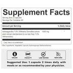 FOLIUS LABS Ashwagandha 500mg Herbal Energy Support - 120 Capsules - image 2