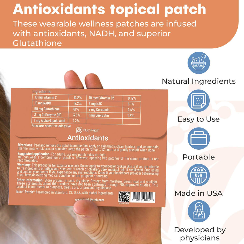 NUTRI-PATCH Glutathione Body Patches with CoQ10, NAC & Vitamin C - 30 Count - image 7