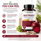 Healblend Organic Beet Root Capsules 1300mg - 120 Count - image 5