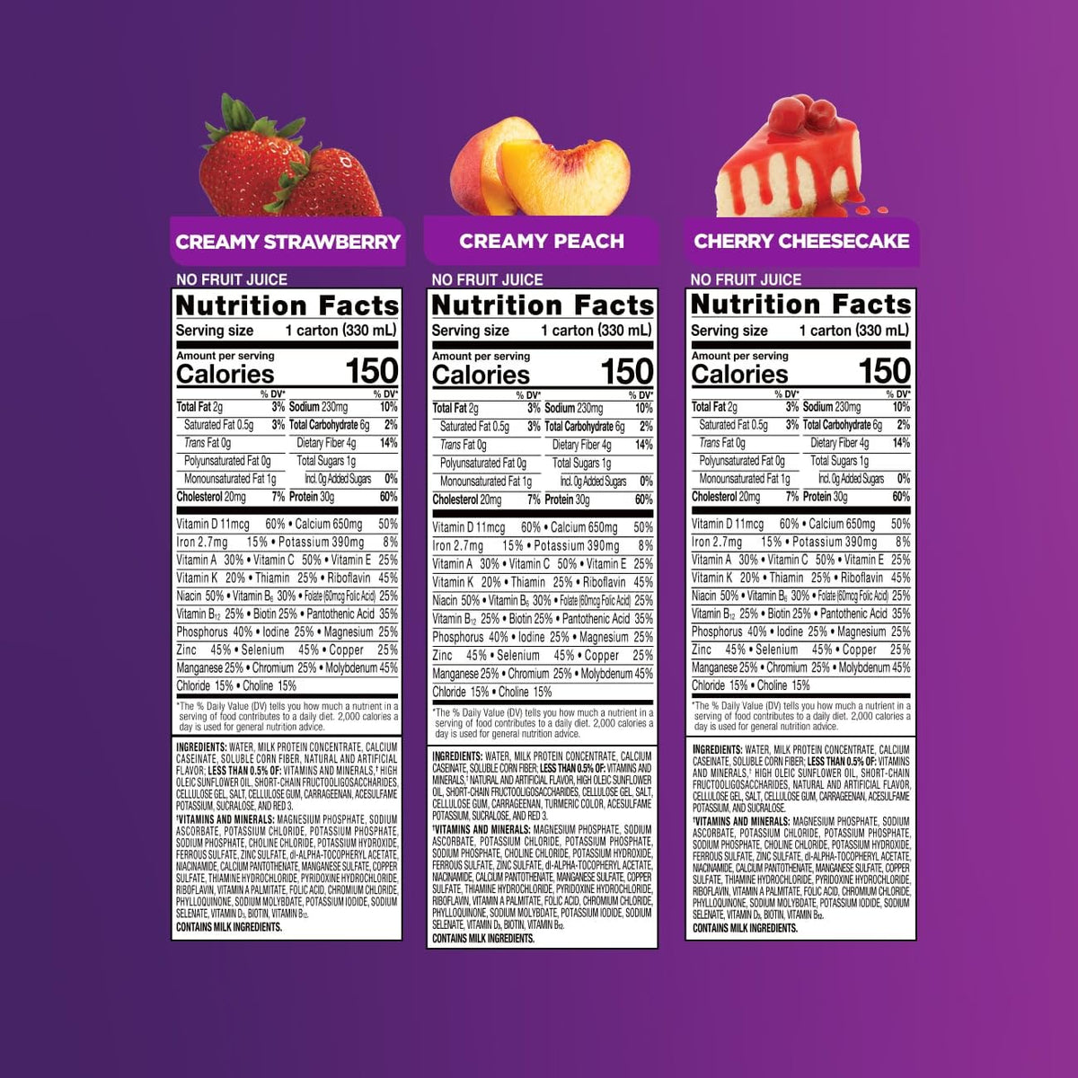 Ensure Max Protein Nutrition Shakes Variety Pack - 8 x 11 fl oz - image 2