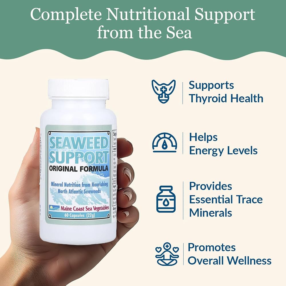 Maine Coast Sea Vegetables Seaweed Support Iodine - 60 Capsules - image 4
