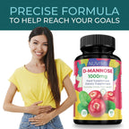 NUVIMI D-Mannose 1000 mg Urinary Tract Support - 120 Capsules - image 2