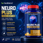 healblend Neuro Plus Focus Booster Brain Support - 120 Capsules - image 2