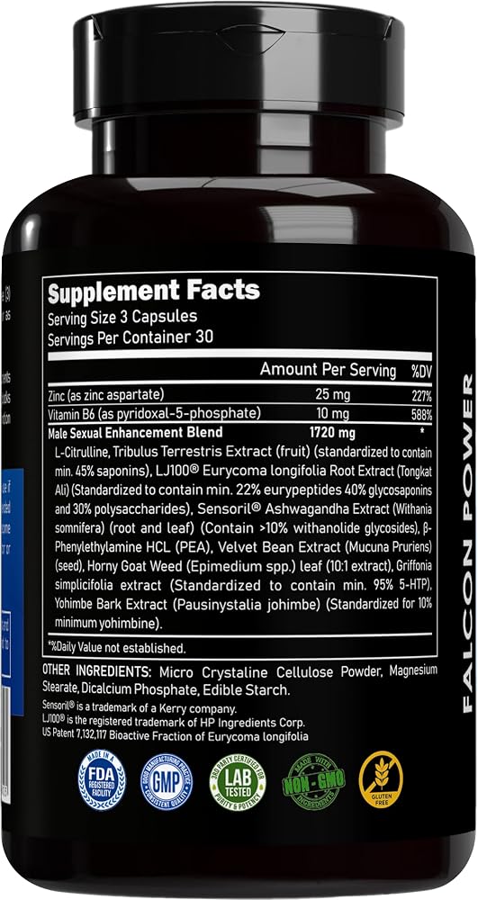 Force Fuel Falcon Power Herbal Supplement for Men - 90 Capsules - image 10