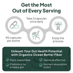 Organics Ocean Better Fiber - Daily Fiber Supplement - Soften Stool