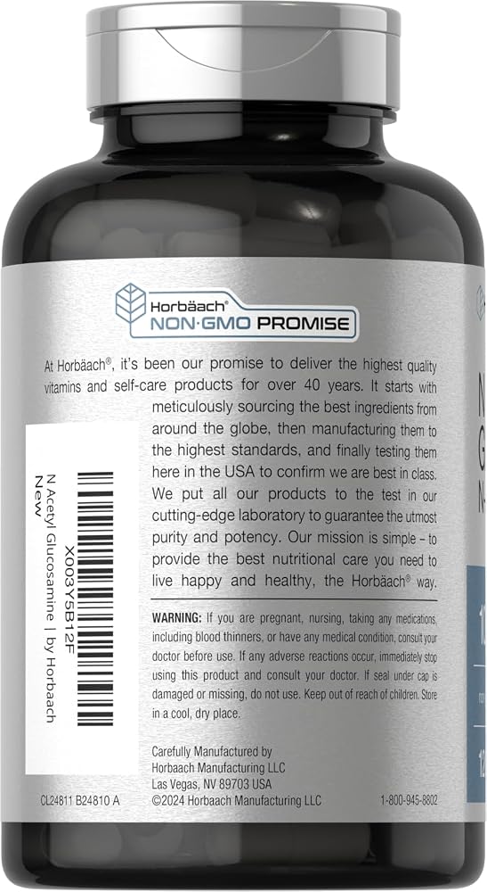 Horbäach N-Acetyl Glucosamine 1000 mg - 120 Capsules - image 3