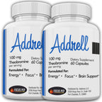 Focus Pep Addrell Natural Nootropic Energy Capsules - 120 Capsules