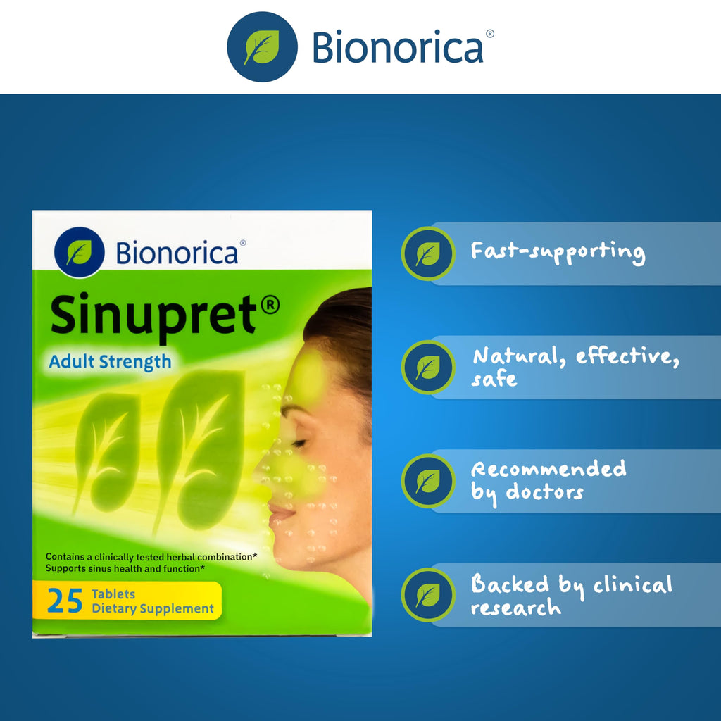 Bionorica Sinupret Sinus & Immune Support Herbal - 25 Tablets - image 5