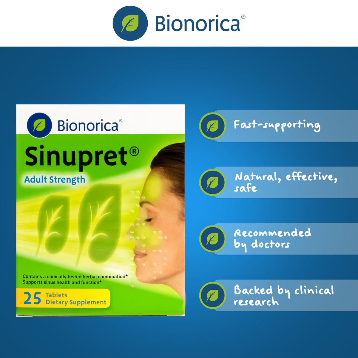 Bionorica Sinupret Sinus & Immune Support Herbal - 25 Tablets - image 5