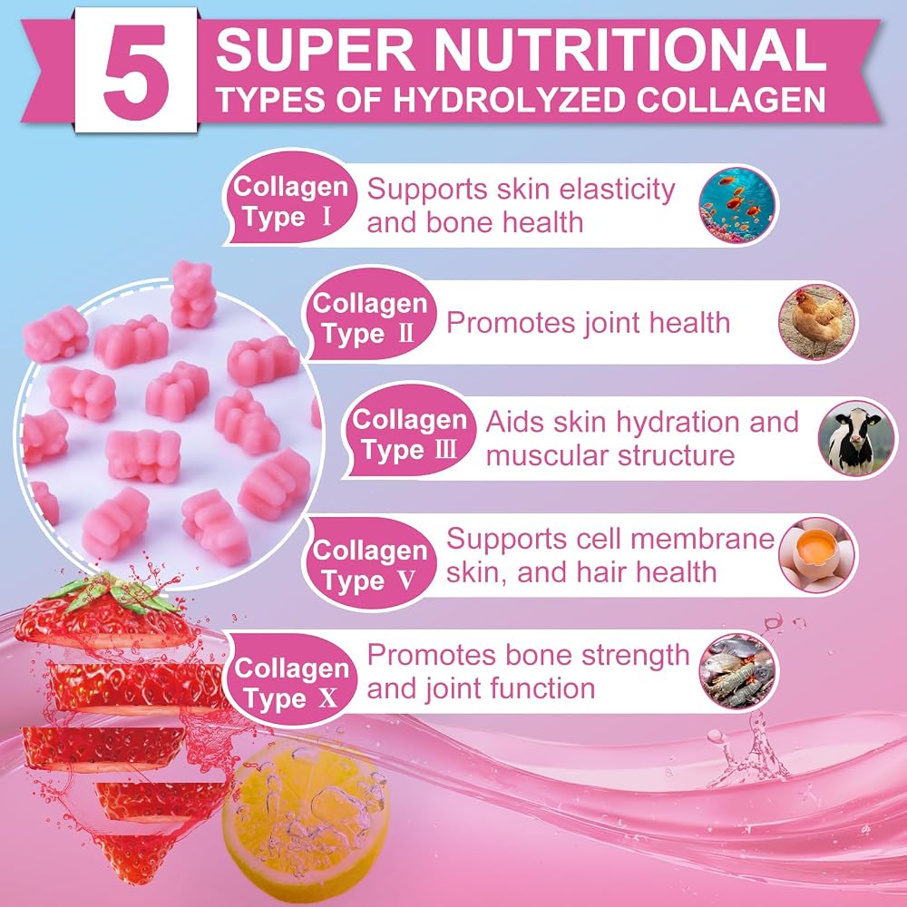Nature's live Multi Collagen Peptides Gummies