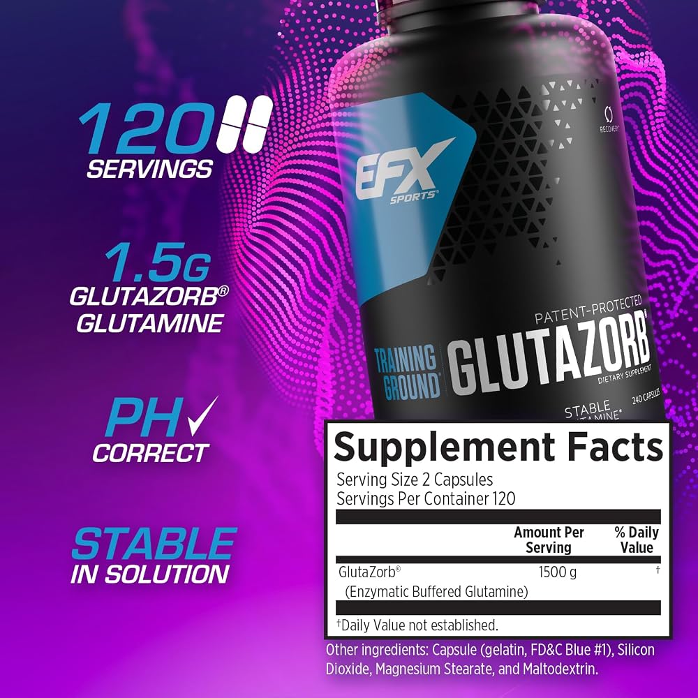 EFX Sports Training Ground Glutamine Powder - 140 Servings - image 2