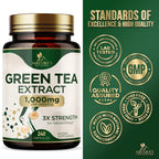 Nature's Nutrition Green Tea Extract 1000mg - 240 Capsules - image 4