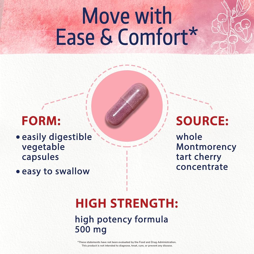 Bonawell Tart Cherry Extract 500mg Capsules - 60 Capsules - image 4