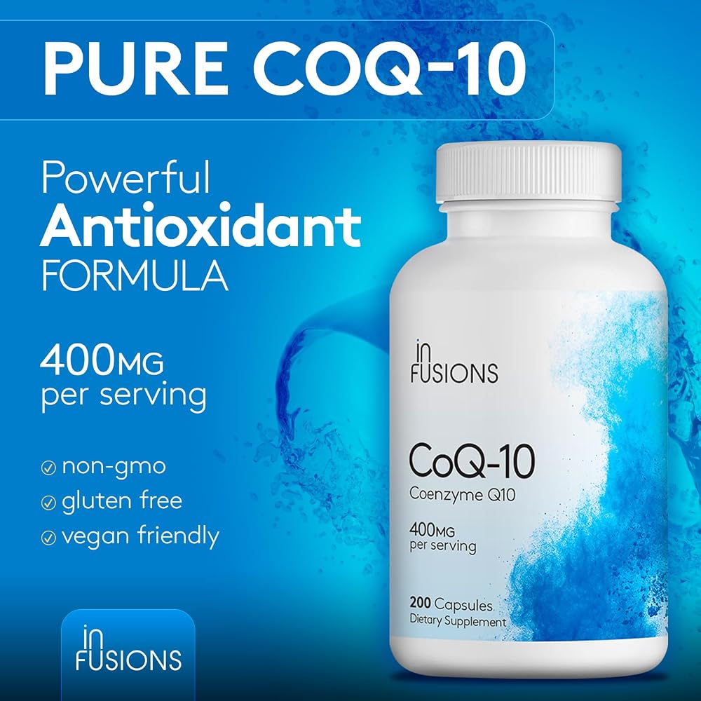 Infusions Pure Extra Strength CoQ10 400mg - 400 Capsules - image 4