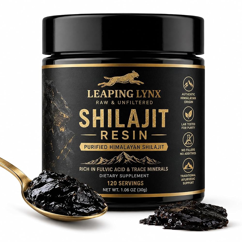 Leaping Lynx Shilajit Resin with Fulvic Acid - 1.06 oz