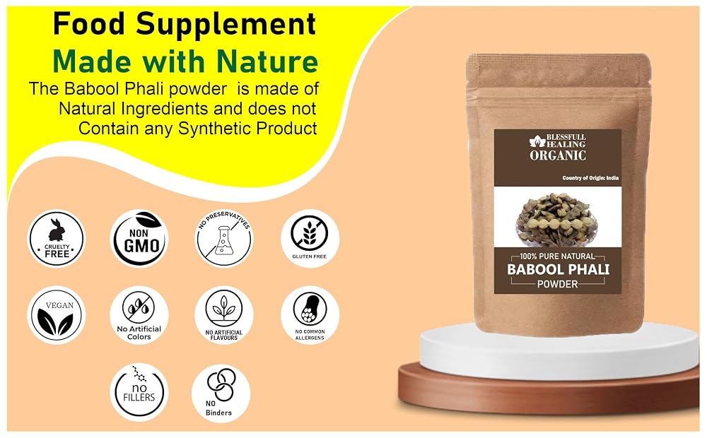 Blessfull Healing Organic Babool Phali Powder - 200g - image 4