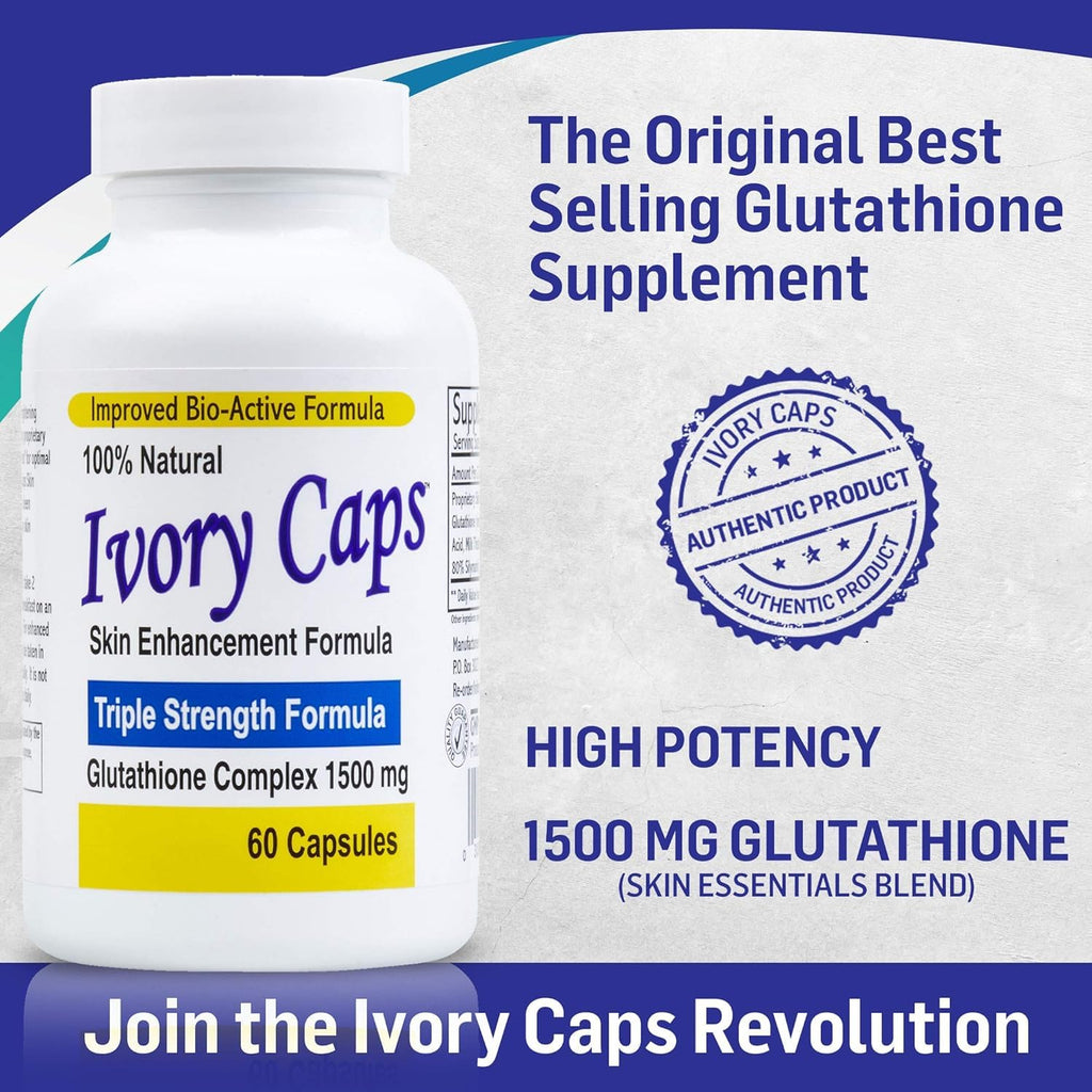 Ivory Caps Maximum Potency Glutathione 1500 Complex - 60 Capsules - image 2