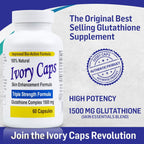 Ivory Caps Maximum Potency Glutathione 1500 Complex - 60 Capsules - image 2