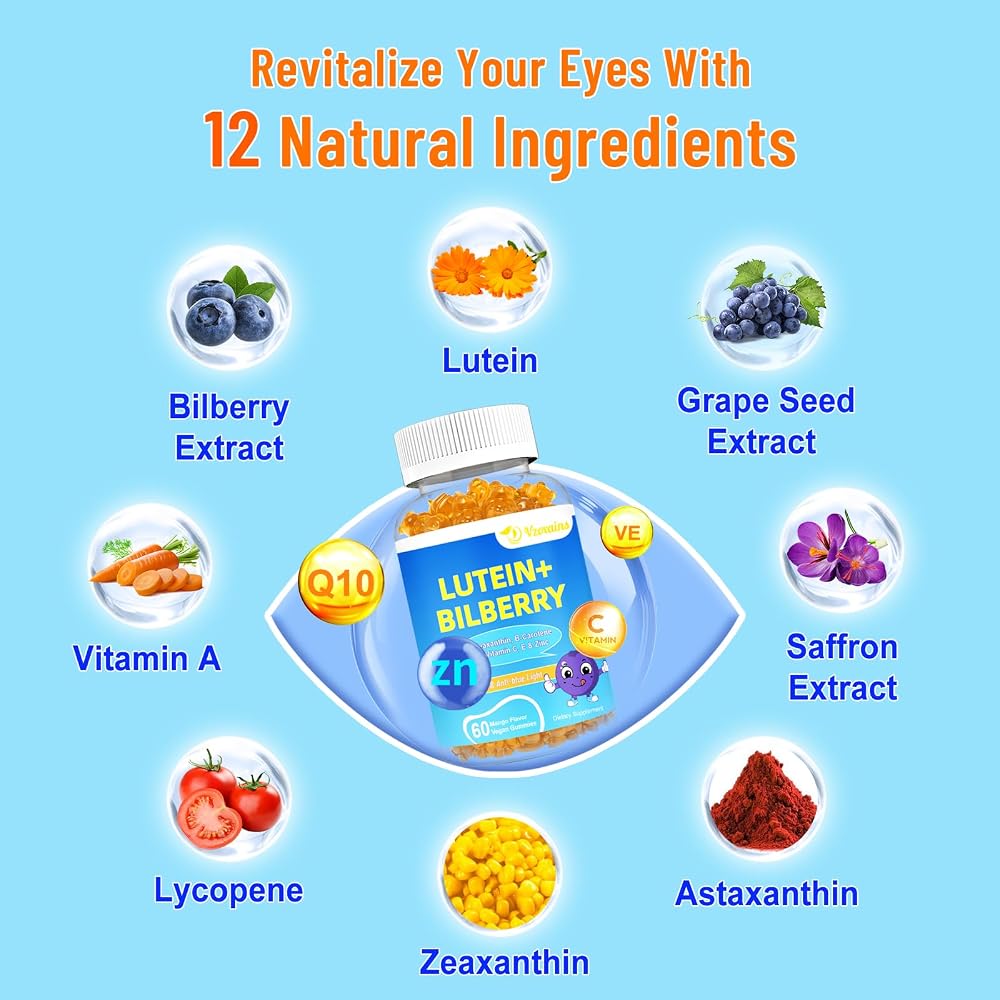VZOXAINS Sugar Free Lutein Zeaxanthin Gummies