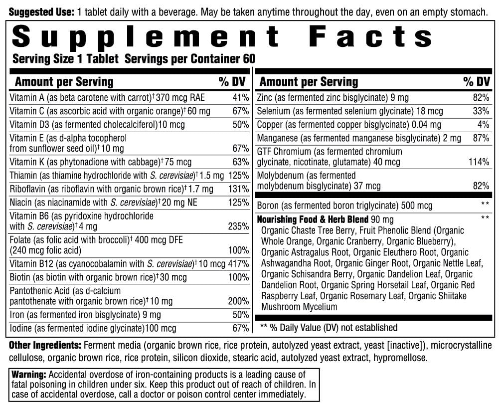 Innate Response Formulas Women's Multivitamin One Daily - 60 Tablets - image 2