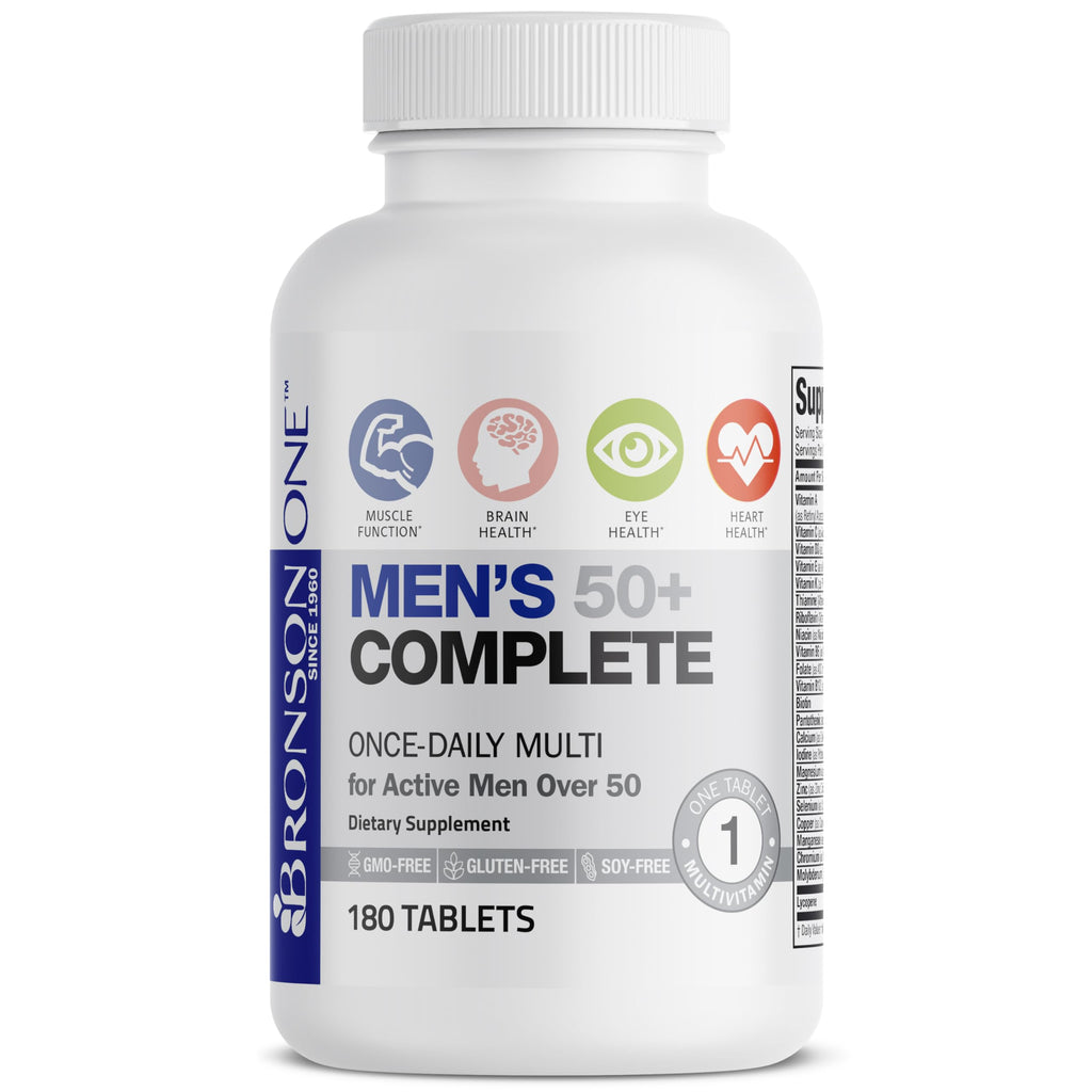 Bronson ONE Daily Mens 50+ Complete Multivitamin Multimineral