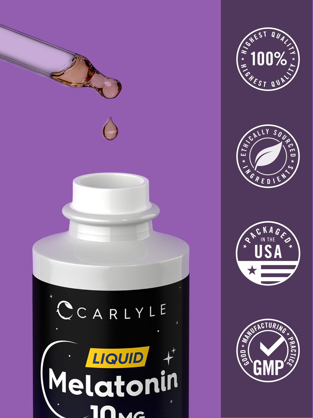 Carlyle Melatonin 10mg Liquid Drops for Sleep - 2 fl oz - image 7