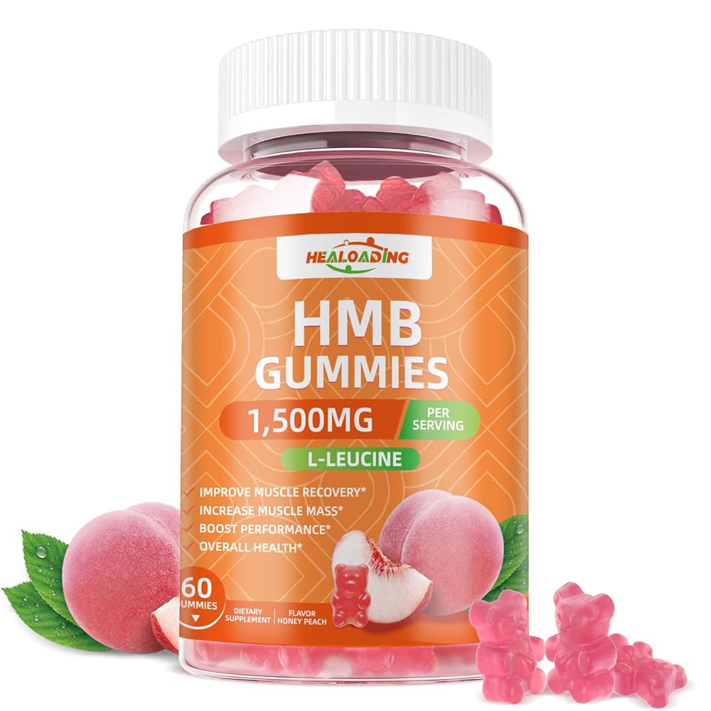 HEALOADING HMB and Leucine Gummies Supplement - 60 Gummies