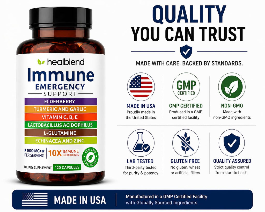 healblend 10 in 1 Immune Support Supplement with Elderberry & Zinc - image 6