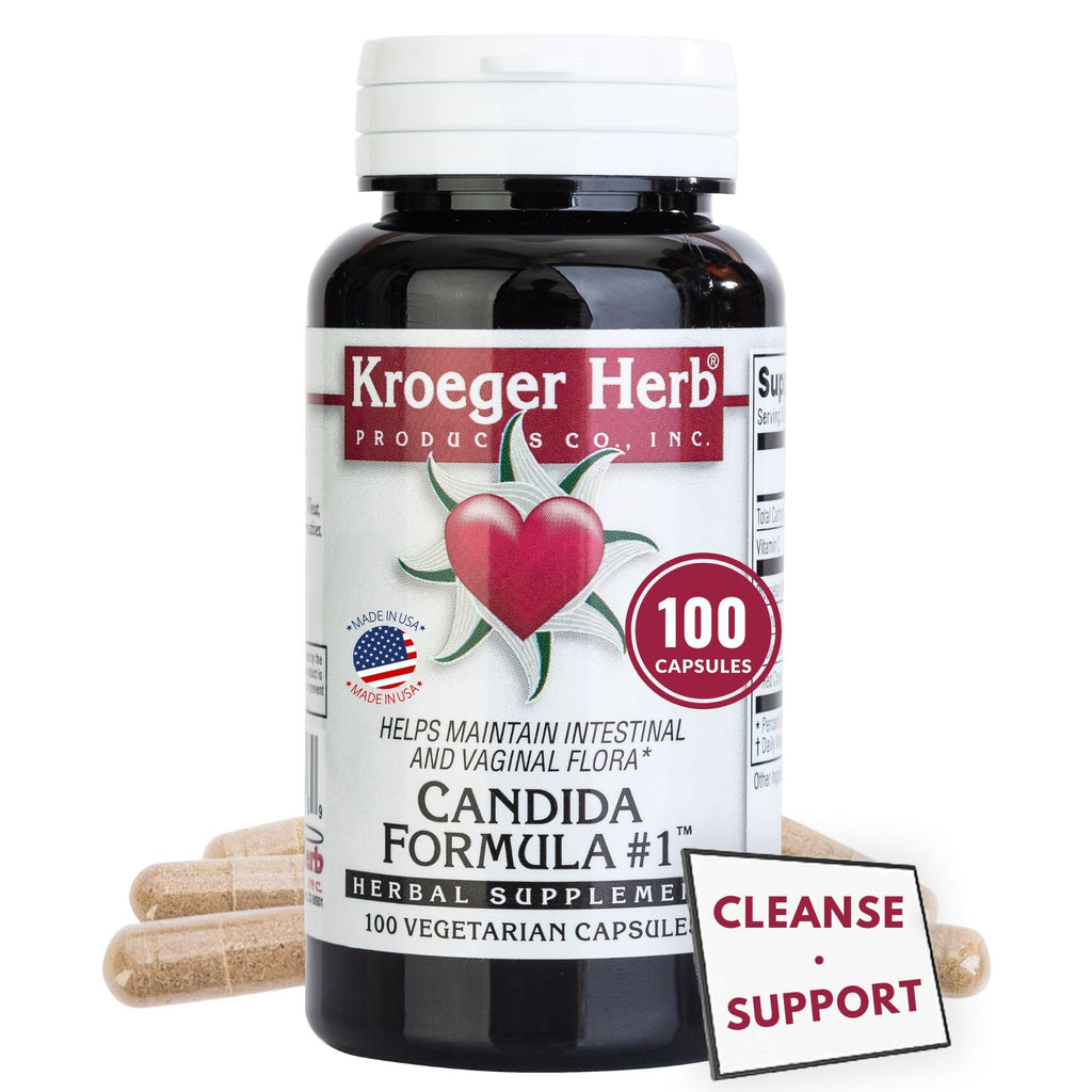 Kroeger Herb Candida Formula No 1 Capsules, 100 Count