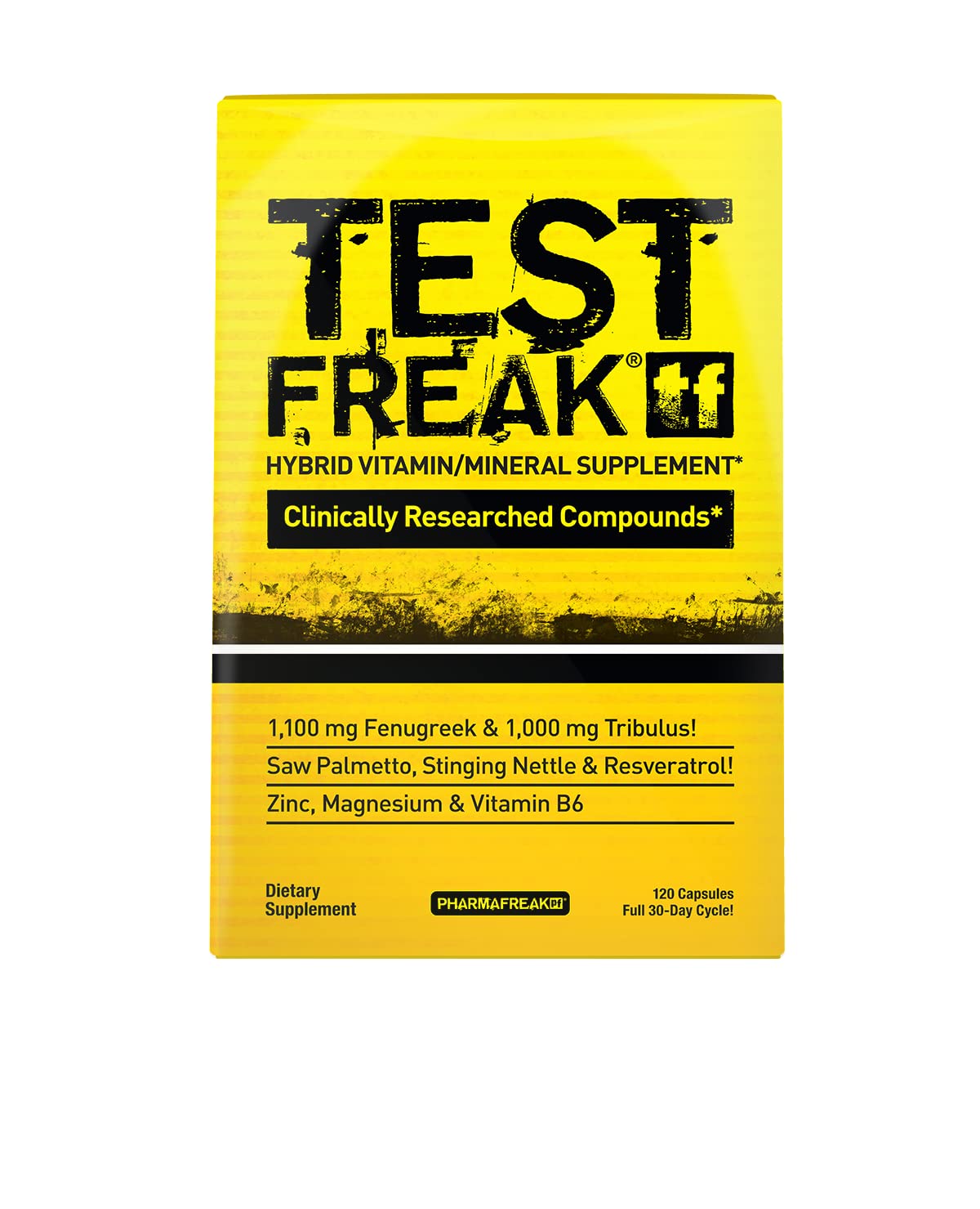 Pharmafreak Test Freak Testosterone Booster for Men - 120 Capsules