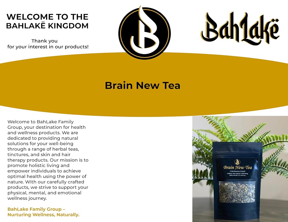 Bahlake Brain New Tea Herbal Blend for Mental Clarity - 1.7 oz - image 3