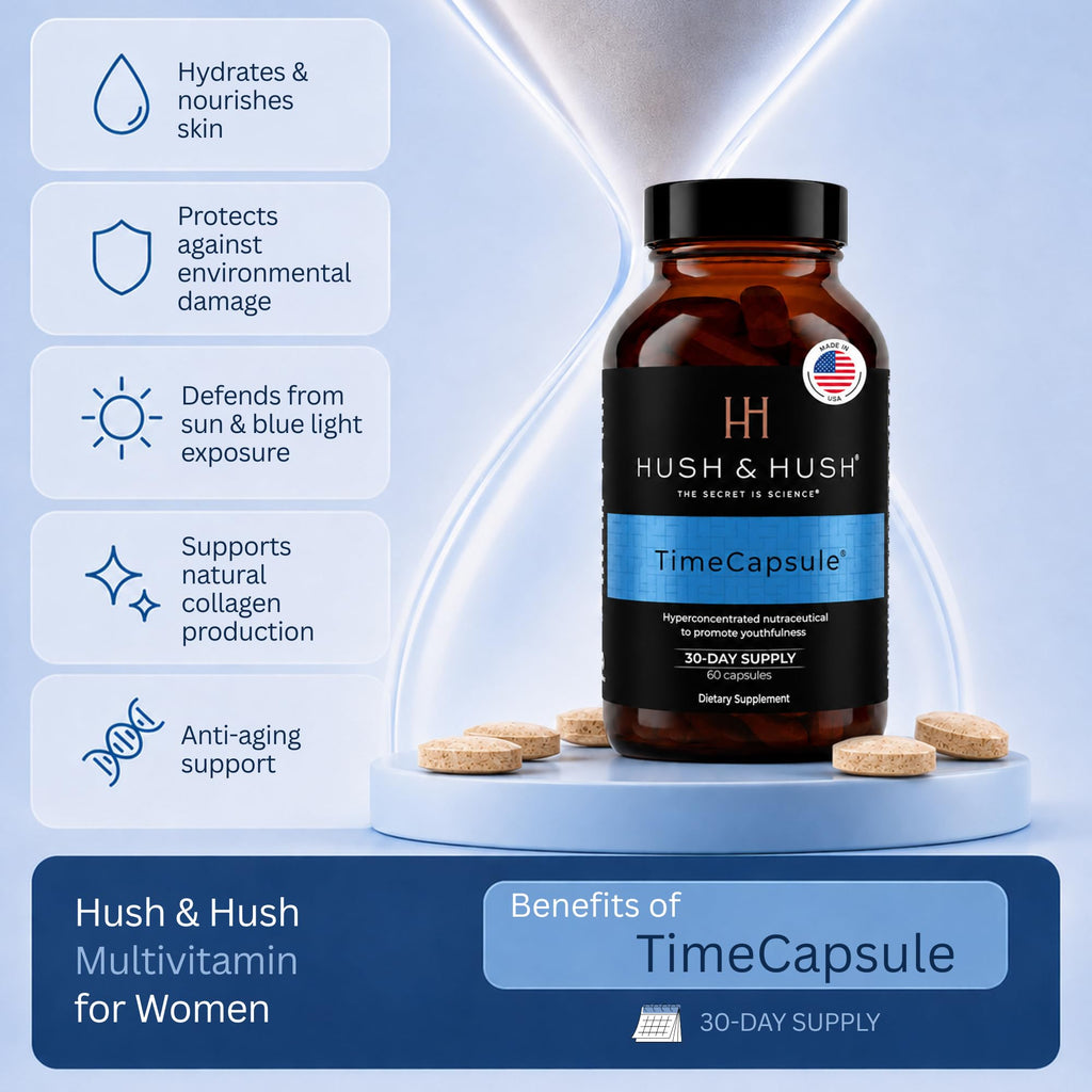 Hush & Hush TimeCapsule Healthy Aging Supplement with Collagen - 60 Tablets - image 3