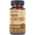 DEVA Vegan Virgin Hemp Seed Oil - 90 Vegetarian Capsules